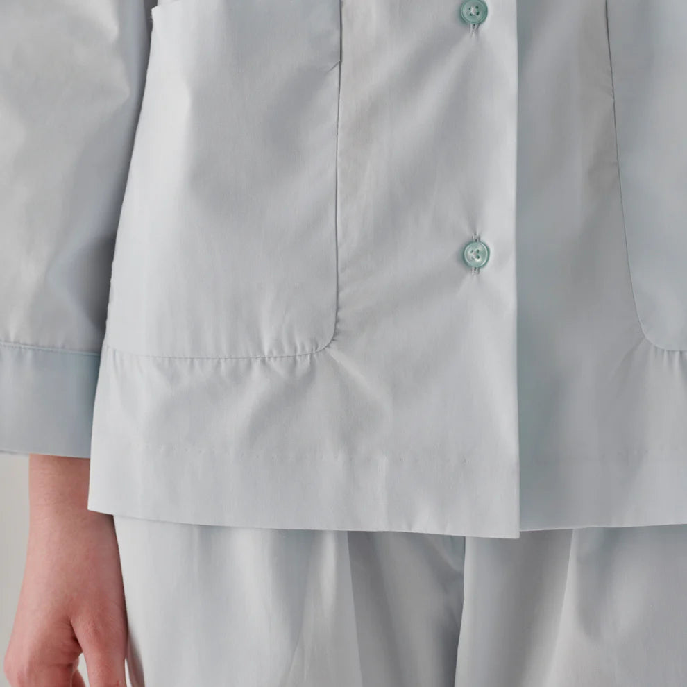 100% Organic Cotton Shirt in Powder Blue